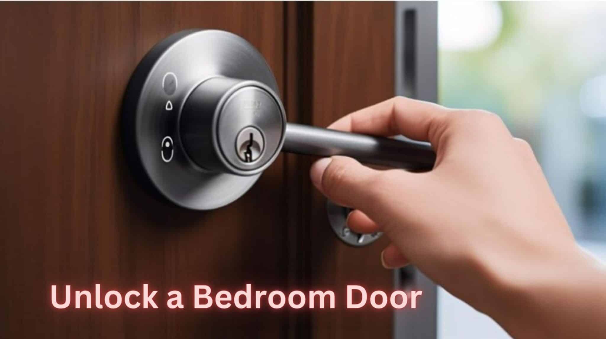 Key to unlock bedroom door