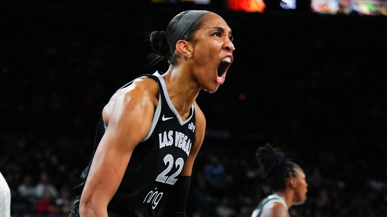 A’ja Wilson ties playoff career high with 38 as Aces advance
