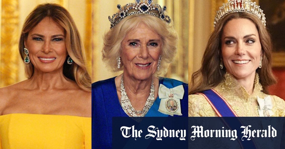 Catherine, Camilla and Melania’s outfits at King Charles’ state banquet