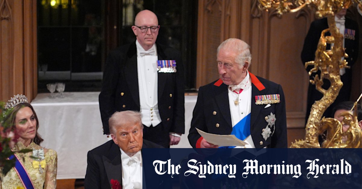 King Charles backs AUKUS during state banquet dinner ceremony for Trump at Windsor Castle