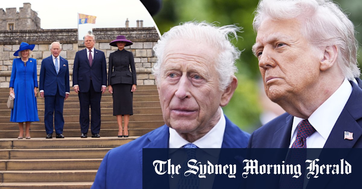 Donald Trump meets with UK Royal Family