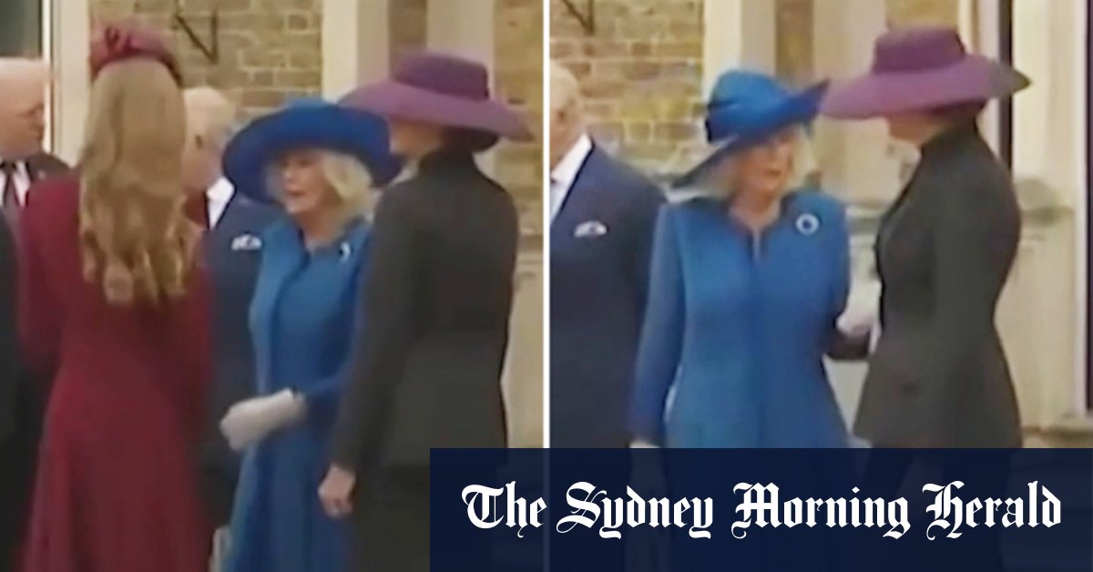 Queen Camilla appears to have awkward moment with Princess of Wales