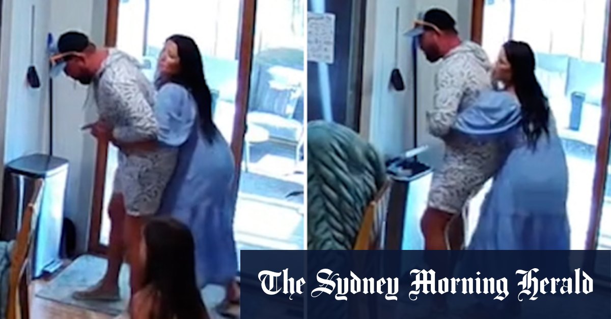 Moment pregnant influencer saves husband’s life