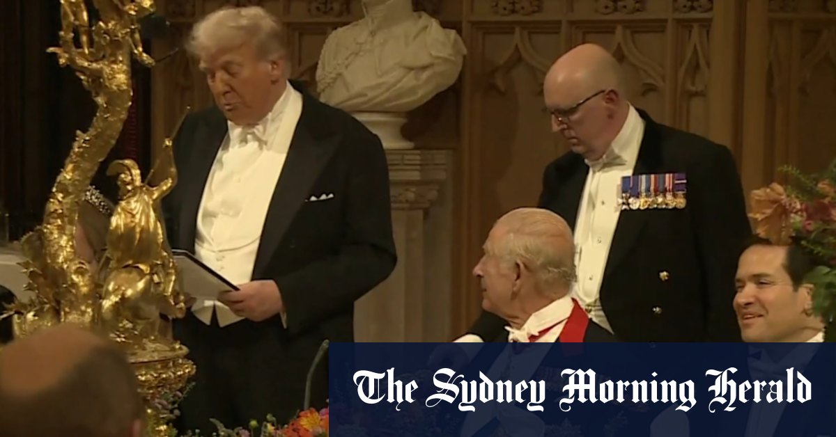 Trump, Charles speak at state banquet in UK