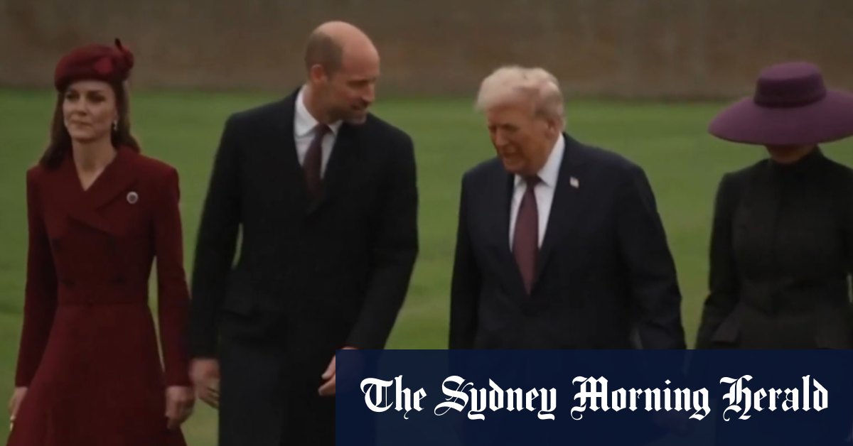 US President Donald Trump begins UK visit